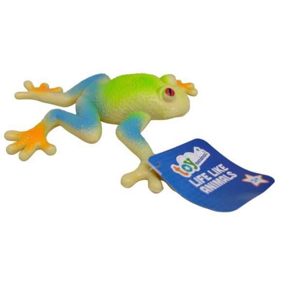 Frog Toad Life-Like Realistic Squishy Stretchable Figure Squeeze Toy Squeezable - Picture 2 of 16